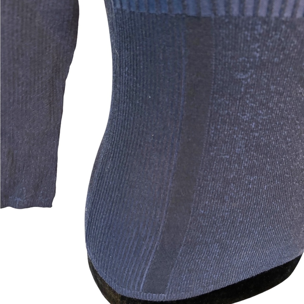 Karen Millen Blue Stripe 3/4 Sleeve Sweater Size 2 - Picture 4 of 10